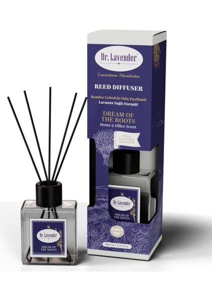 Doğal Lavanta Yağlı Bambu Çubuklu Oda Ortam Kokusu 100 ml