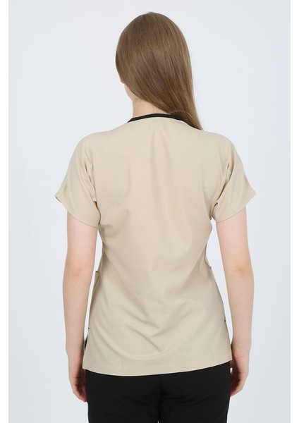 Açık Bej Unisex Tek Üst Uniforma (Viscon) M modelleri