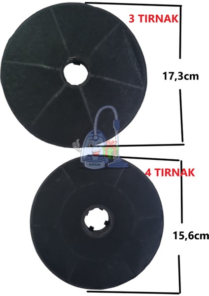 Teka Tvt 60.1 Beyaz Duvar Tipi Davlumbaz Karbon Filtre 17,3cm-15,6cm 2 Li Takım Uyumlu fiyatları