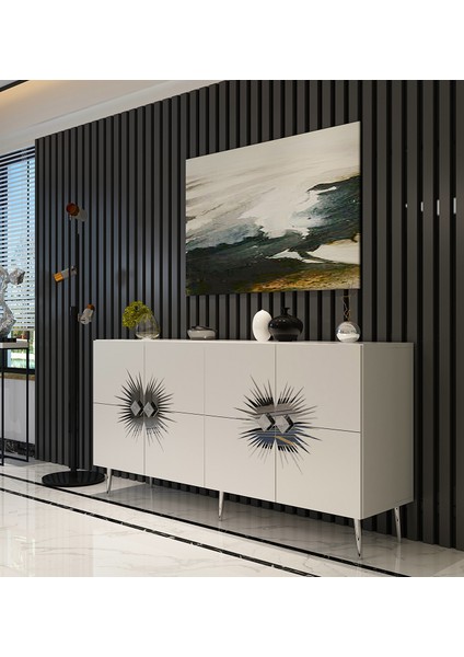 Nidadd (KB150) Konsol Beyaz-Gümüş fiyatları