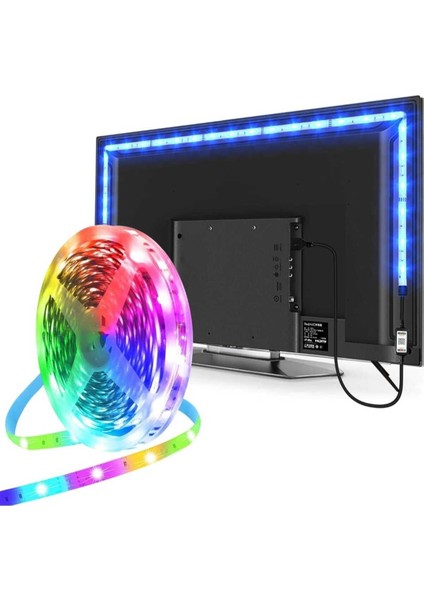 5mt Kedninden Trafolu Dış ve Iç Mekan Rgb Şerit LED Yatak Odası Tv ve Bilgisayar Odası Akkılı Aydın fırsatları