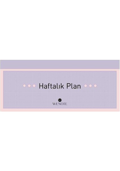 28X12 Haftalık Planlayıcı Yatay Spiralli 3