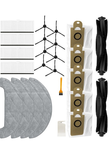 Gui Xulian VXVC11 VXVC12 Robotlu Süpürge Için Yedek Parçalar Ana Fırça Yan Fırça Filtre Paspas Bezi Toz Torbası (Yurt Dışından)