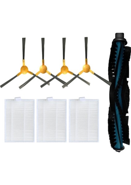 Gui Xulian Robotik Süpürge Için Yedek Yedek Parçalar Yan Fırça Ana Silindir Fırçalar Hepa Filtre Süzgeç Seti (Yurt Dışından)