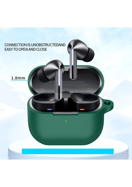 Samsung Galaxy Buds 3 Uyumlu Soft Silikon Kılıf+Kanca