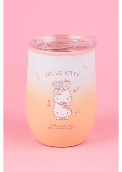 Sanrio Lisanslı Kapaklı Termos Bardak (360ML) - Hello Kitty