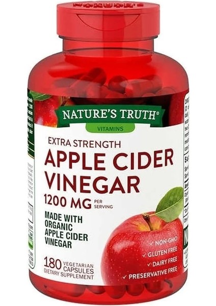 Apple Cider Vinegar 1200 Mg 180 Kapsül