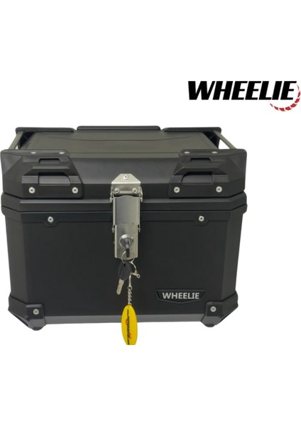 Wheelıe XT570-B 45 Litre Motosiklet Arka Çanta Suya Dayanıklı Siyah