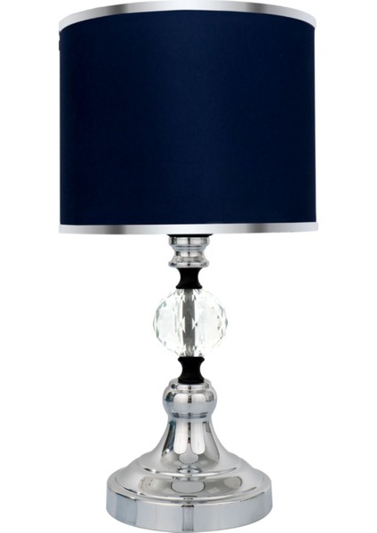 Omega Crystal Silver Chrome Mini Abajur