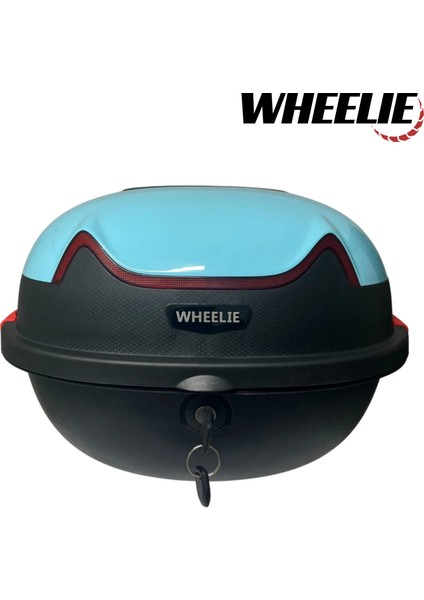 Wheelıe XT11-LB 28 Litre Motosiklet Arka Çanta Parlak Açık Mavi Su Geçirmez