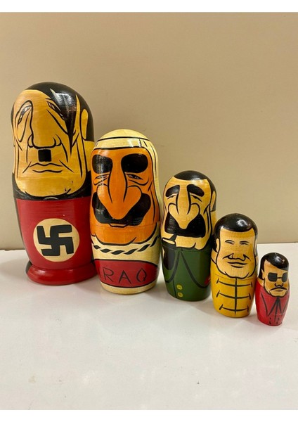 Hitler Matruşka 1994 Rus Matruşka Başkanlar El Boyama Sovyet Hikayeli Matruska