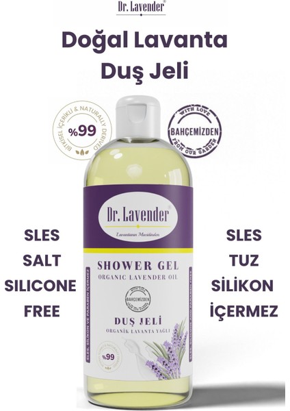 Lavanta Yağlı Banyo Duş Jeli 400 ml Lavanta Rahatlatıcı Duş Jeli