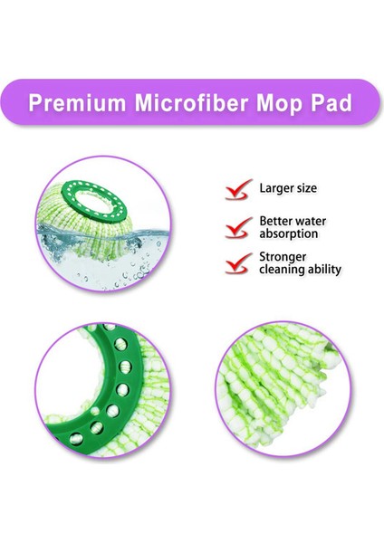 Libman Tornado Spin Mop Mikrofiber Için Yedek Paspas Başlığı (Yurt Dışından)