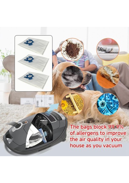 Miele Gn Hyclean 3D Elektrikli Süpürge Aksesuarları Toz Torbası 20 Adet (Yurt Dışından)