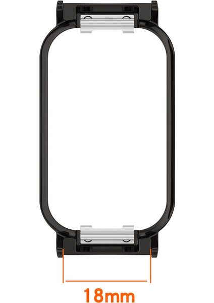 Xiaomi Smart Band 8 Active / Redmi Smart Band 2 Watch Kılıf Kılıfı Çinko Alaşım Çerçevesi 18MM Saat Bandı ile (Yurt Dışından) fırsatları