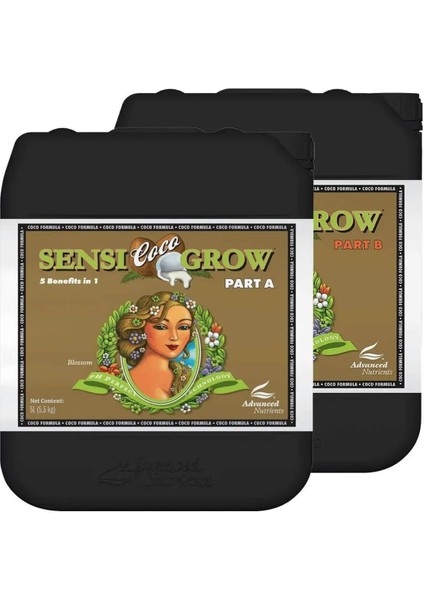Sensi Coco Grow Part A-B Ph Perfect 5 Litre Bitki Besini