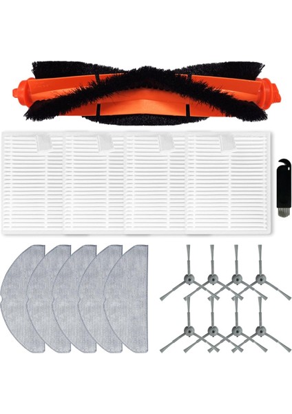 L20 Robot Vakum Yedek Ana Yan Fırça Hepa Filtre Paspas Pedleri Yedek Parçalar Aksesuarlar (Yurt Dışından)