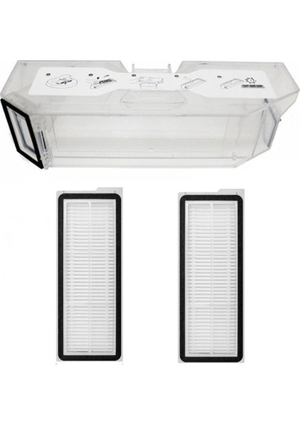 Q Maxv / P10 Pro Robot Süpürgeler Için 3 Adet Filtreli Toz Çöp Kutusu (Yurt Dışından)