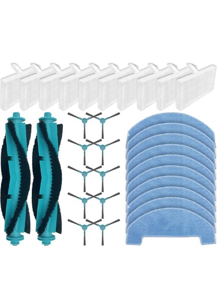 EXVAC700 Pioneer Robot Süpürge Ana Yan Fırça Paspas Bezi Filtre Yedek Parçalar Aksesuarlar (Yurt Dışından)