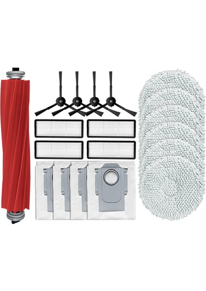 Qrevo Pro/ Maxv/ S Robot Süpürge Ana Yan Fırça Hepa Filtre Paspas Bezi Toz Torbaları (Yurt Dışından)