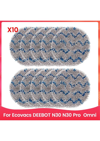 Ecovacs Deebot N30, N30 Pro, Omni Robot Süpürge Için Mop Pedleri Yedeği, Yıkanabilir, Tekrar Kullanılabilir, Yedek Parçalar (Yurt Dışından)