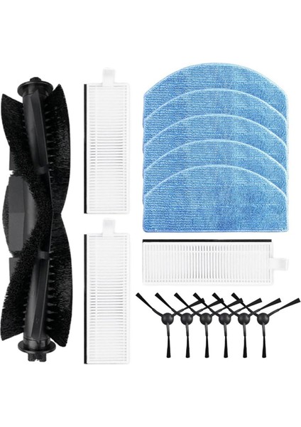3 Robot Süpürge Ana Yan Fırça Hepa Filtre Paspas Bezi Yedek Parça Aksesuarları (Yurt Dışından)