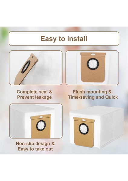 L50 L60 Robot Süpürgeler Için Toz Torbaları Kendiliğinden Boşalan Istasyonlu Temizleyici, Kendiliğinden Boşalan Istasyonlu Yedek (Yurt Dışından) indirimleri