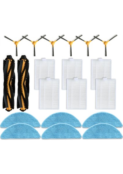 Bobsweep Pethair Vakum Yedek Parçaları Ana Silindir Yan Fırça Hepa Filtreleri Paspas Bezi (Yurt Dışından)