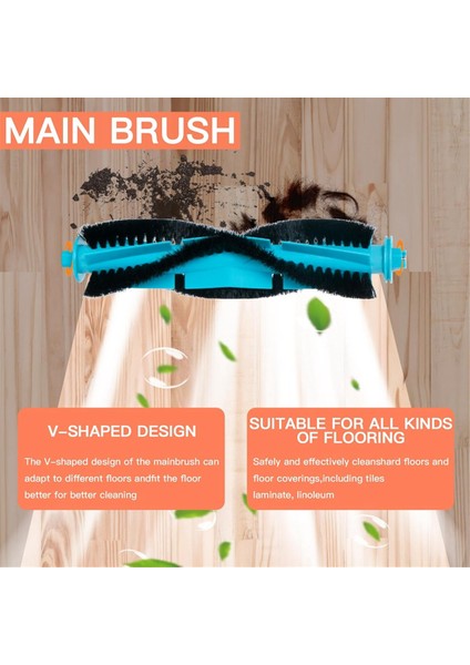 D10 Robot Süpürge Ana Yan Fırça Hepa Filtreler Paspas Bezi Yedek Parçalar Aksesuarlar (Yurt Dışından) modelleri