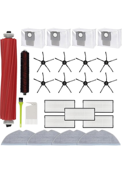 S7 Maxv Ultra/ Max Ultra Robot Süpürge Parçaları Ana Yan Fırça Hepa Filtre Paspas Bezleri Toz Torbaları (Yurt Dışından)