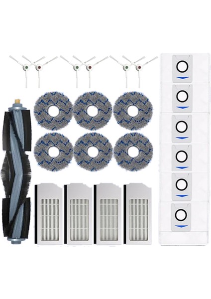 X1 Omnı / T10 Robot Süpürge Parçaları Toz Torbası Hepa Filtre Ana Yan Fırça Paspas Bezi (Yurt Dışından)