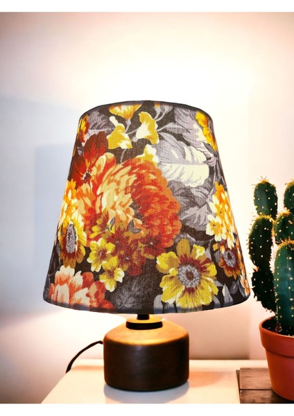 Koni Abajur Başlığı Çok Renkli El Yapımı(10 Üst 20ALT 16 H Şapka Kumaş fiyatları