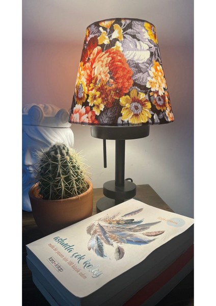 Koni Abajur Başlığı Çok Renkli El Yapımı(10 Üst 20ALT 16 H Şapka Kumaş modelleri