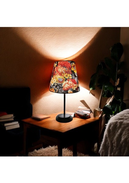 Koni Abajur Başlığı Çok Renkli El Yapımı(10 Üst 20ALT 16 H Şapka Kumaş indirimleri