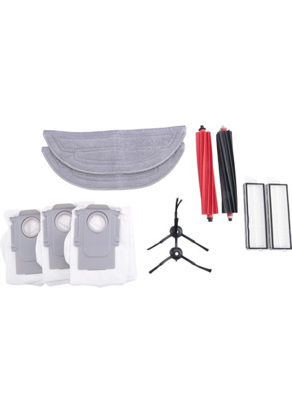 S8 Maxv Ultra Aksesuarı Yıkanabilir Filtre Ana / Yan Fırça Paspas Toz Torbası Robot Süpürge Parçaları (Yurt Dışından)