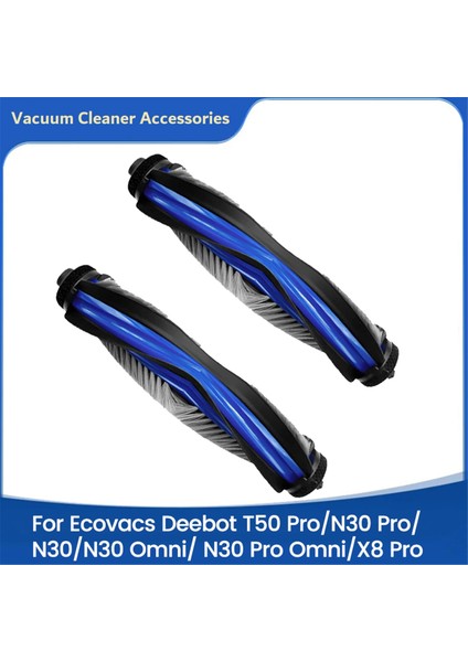 Ecovacs Deebot T50 PRO/N30 PRO/N30/N30 OMNI/N30 Pro Omni/x8 Pro Elektrikli Süpürge Parçaları Için 2 Adet Silindir Fırça Yedeği (Yurt Dışından)