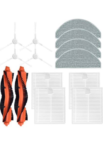 Robot Vakum E10 E12 E10C C103 3c Plus / Pro Temizleyici Parçaları Ana Yan Fırça Filtre Paspas (Yurt Dışından)