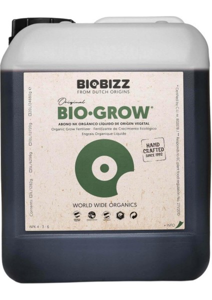 Bio Grow 5 Litre Bitki Büyüme Besini