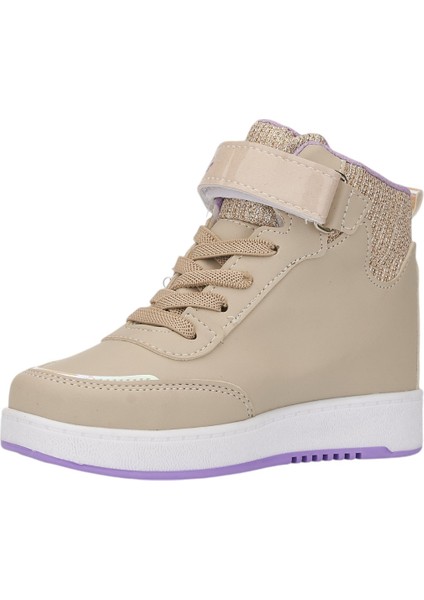 Günlük Kız Çocuk Sneaker Lastik Bağcıklı Cırtlı Bilekli Rahat Hafif Basketbol Spor Ayakkabı 3260