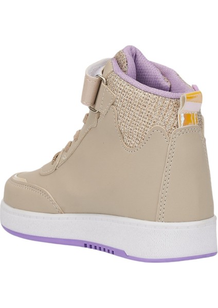 Günlük Kız Çocuk Sneaker Lastik Bağcıklı Cırtlı Bilekli Rahat Hafif Basketbol Spor Ayakkabı 3260