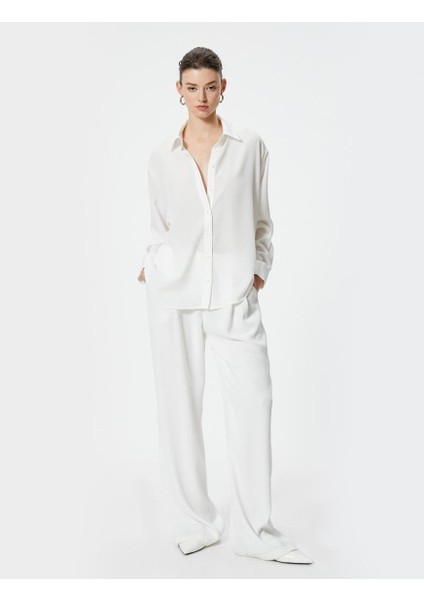 Uzun Kollu Gömlek Klasik Yaka Dokuluuzun Kollu Gömlek Klasik Yaka Dokulu