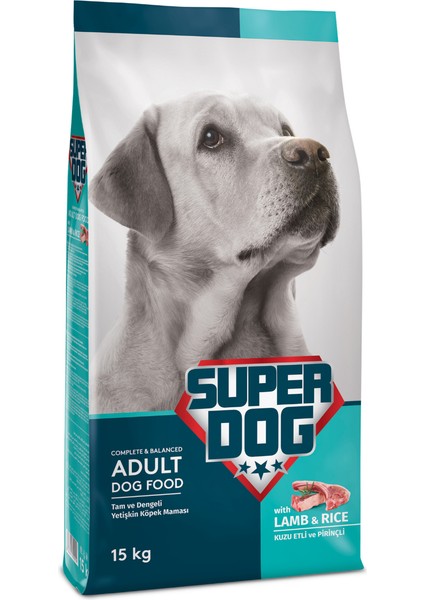Kuzu Etli Yetişkin Köpek Maması 15 kg