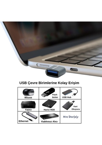 Type-C Dönüştürücü USB 3.0 Thunderbolt 3 Dönüştürücü Hafif Cep Tipi