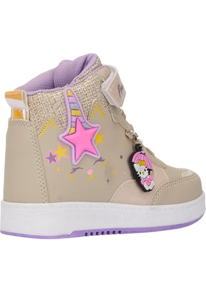 Günlük Kız Çocuk Sneaker Lastik Bağcıklı Cırtlı Bilekli Rahat Hafif Basketbol Spor Ayakkabı 3260 fırsatları