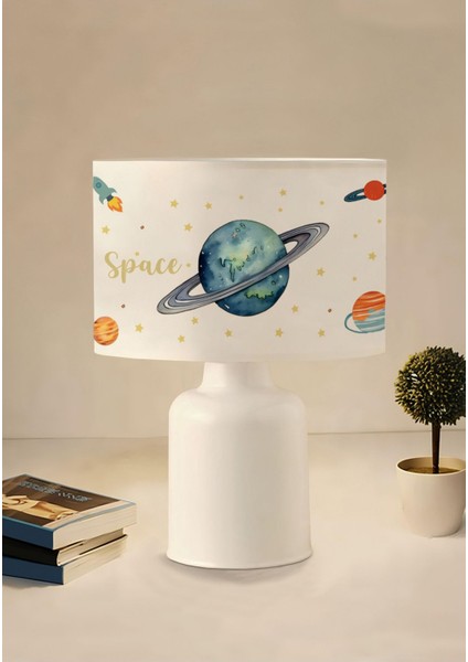 Homing Kids Space Gezegenler Uzay Temalı Çocuk Odası Abajur 241290