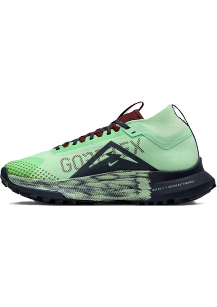 React Pegasus Trail 4 Goretex Su Geçirmez Reflektörlü Yürüyüş Koşu Ayakkabısı Yeşil-Lacivert