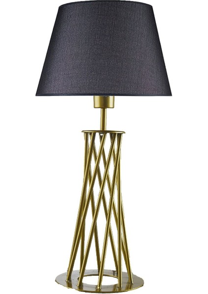 Deniz Lambader Modern Gold Renk Ayaklı Masa Lambası