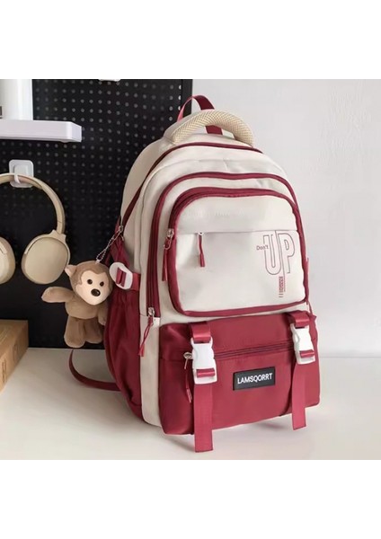 Sağlam Sırt Çantası, Modaya Uygun Kore Versiyonu, Ortaokul Öğrencisi, Ortaokul Öğrencisi Okul Çantası, Kadın Liseli Kız Sırt Çantası (Yurt Dışından)