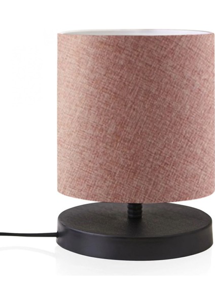 Design Abajur Mini Boy Gül Kurusu Renk Kumaş