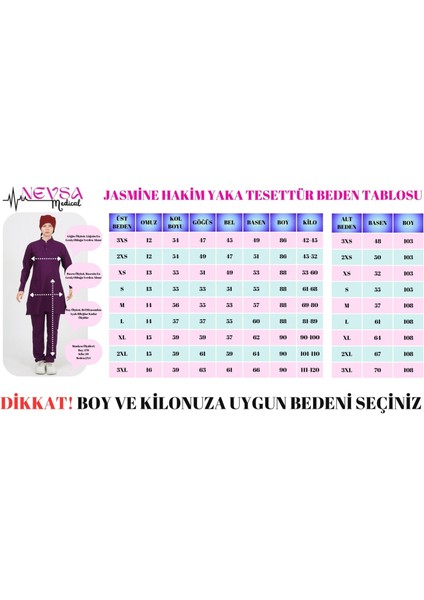 Jasmine Hakim Yaka Saks Tesettür Uniforma (Likralı) Xl - Takım - Hayır Isim Yazılmasın